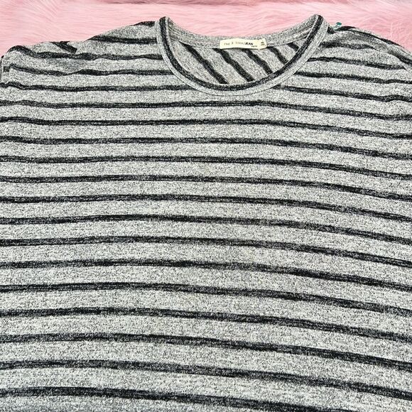 Rag & Bone Hudson striped jersey shirt black and gray - Picture 3 of 5